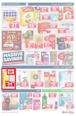 Pick n Pay  Gauteng, Free State, North West, Mpumalanga, Limpopo and Northern Cape : Unbeatable Savings  (14 Jan - 20 Jan 2019), page 3