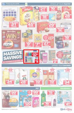 Pick n Pay  Gauteng, Free State, North West, Mpumalanga, Limpopo and Northern Cape : Unbeatable Savings  (14 Jan - 20 Jan 2019), page 3