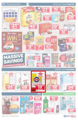 Pick n Pay  Gauteng, Free State, North West, Mpumalanga, Limpopo and Northern Cape : Unbeatable Savings  (14 Jan - 20 Jan 2019), page 3