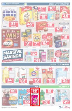 Pick n Pay  Gauteng, Free State, North West, Mpumalanga, Limpopo and Northern Cape : Unbeatable Savings  (14 Jan - 20 Jan 2019), page 3