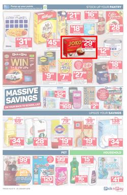 Pick n Pay  Gauteng, Free State, North West, Mpumalanga, Limpopo and Northern Cape : Unbeatable Savings  (14 Jan - 20 Jan 2019), page 3