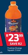 Fruitree Orange Squash-2Ltr