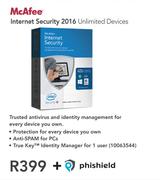 McAfee Internet Security 2016 Unlimited Devices