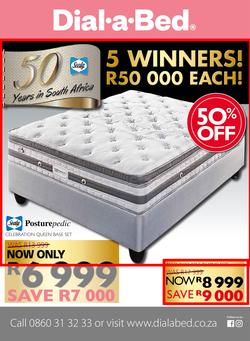 Dial-A-Bed : Sealy 50 Years In South Africa (7 Aug - 30 Sep 2017), page 1
