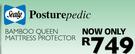 Sealy PosturePedic Bamboo Queen Mattress Protector