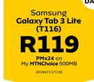 Samsung Galaxy 7" Tab 3 Lite 3G T116-On My MTNChoice 500MB
