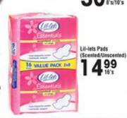 Lil-Lets Pads(Scented/Unscented)-16's