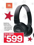 JBL Headphone Wireless Black T450 Earphone T4500H4270