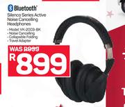 Volkano Bluetooth Silenco Series Active Noise Cancelling Headphones VK-2003-BK-Each