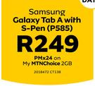 Samsung Galaxy 10.1" Tab A With S-Pen P585 LTE-On My MTN Choice 2GB