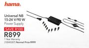 Hama Universal NB 15-24 V/90W Power Supply