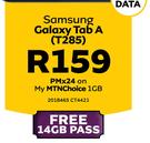 Samsung Galaxy Tab A T285 2GB Data-On My MTNChoice 1GB