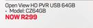 Open View ETV HD Decoder FC9600 + Open View HD PVR USB 64GB CZ64GB