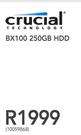 Crucial BX100 250GB HDD