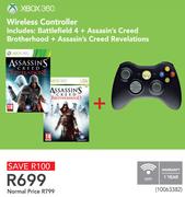 Xbox 360 Wireless Controller Bundle