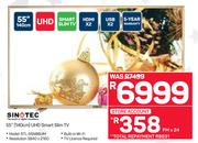 Sinotec 55" (140cm) UHD Smart Silm TV STL-55N86UM