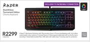 Razer Black Window Tournament Edition Chroma Keyboard