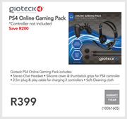 Gioteck PS4 Online Gaming Pack
