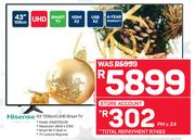 Hisense 43" (109cm) UHD Smart TV 43A6100UW