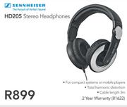 Sennheiser HD205 Stereo Headphones