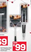 PnP Stainless Steel Tong Or Cleaning Brush-Each