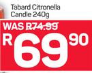 Tabard Citronella Candle-240g