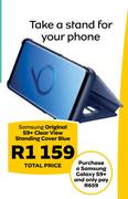 Samsung Original S9+ Clear View Standing Cover Blue