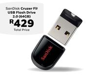 Sandisk Cruzer Fit USB Flash Drive 2.0 64GB
