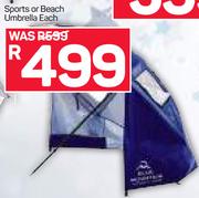 Blue Mountain Sports Beach Umbrella-Each