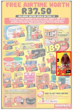 Shoprite Gauteng : Low Prices ( 22 May - 08 Jun 2014 ), page 4