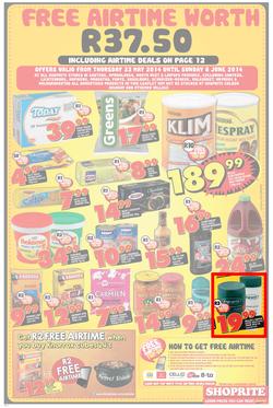 Shoprite Gauteng : Low Prices ( 22 May - 08 Jun 2014 ), page 4