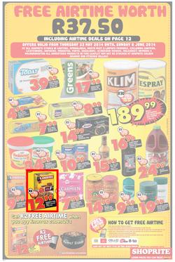Shoprite Gauteng : Low Prices ( 22 May - 08 Jun 2014 ), page 4