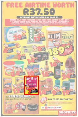 Shoprite Gauteng : Low Prices ( 22 May - 08 Jun 2014 ), page 4