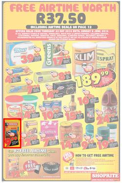 Shoprite Gauteng : Low Prices ( 22 May - 08 Jun 2014 ), page 4