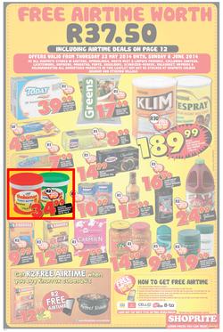 Shoprite Gauteng : Low Prices ( 22 May - 08 Jun 2014 ), page 4