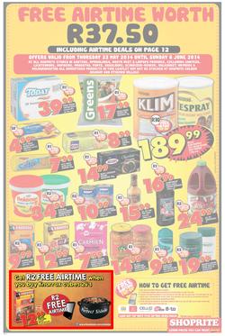 Shoprite Gauteng : Low Prices ( 22 May - 08 Jun 2014 ), page 4