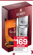 Grant's Blended Scotch Whisky-750ml & 2 Glasses Gift Pack