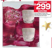 Chivas Regal 12 Year Old Blended Scotch Whisky-750ml & 2 Glasses Gift Pack