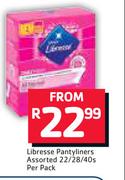 Libresse Pantyliners Assorted-22/28/40s Per Pack