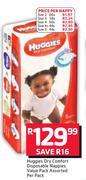 Huggies Dry Comfort Disposable Nappy Size 5 44s-Per Nappy