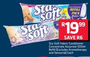 Sta Soft Fabric Conditioner Concentrate Refill Assorted-500ml Each