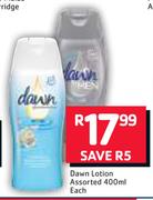 Dawn Lotion Assorted-400ml Each
