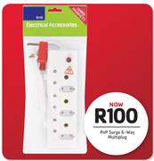 PNP Surge 6 Way Multiplug