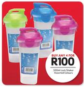 Lock Shaker In Assorted Colours 500ml-For 4