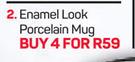 Enamel Look Porcelain Mug-For 4