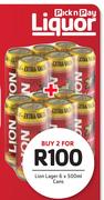 Lion Lager-2 x 6 x 550ml Cans