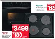 Defy Black Undercounter Oven And Hob Set DCB006
