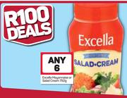 Excella Mayonnaise Or Salad Cream-6X750g