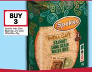 Spekko India Gate Basmati Long Grain White Rice-3X1Kg