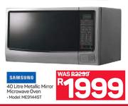 Samsung 40L Metallic Mirror Microwave Oven ME9144ST